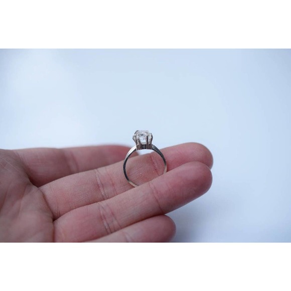 Handmade Engagement Ring Rough Natural Uncut Ring Raw Gemstone Raw Quartz - Picture 7 of 7